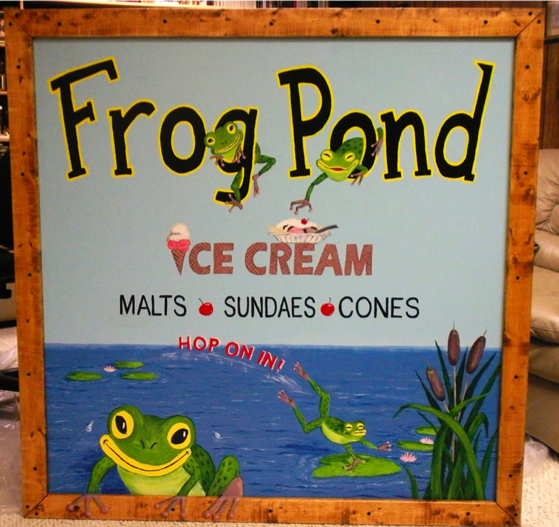 Sign-SchnableLakeFrogPond0006